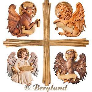 4 Evangelisten Symbole mit Kreuz