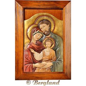 Icon Holy Family Byzantine with frame