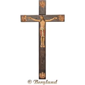 Corpus Romanic on cross "Old wood" with Evangelists