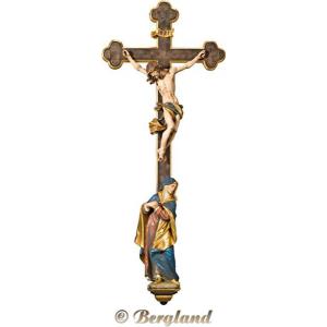 Corpus Baroque on baroque cross with Mary