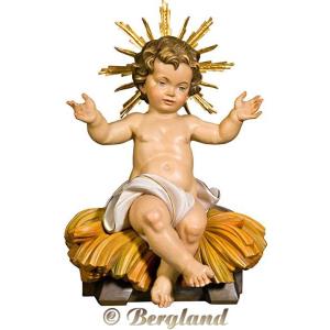 Jesus Child sitting with cradle