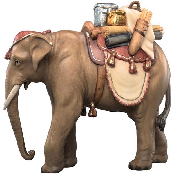 Elephant with luggage - color