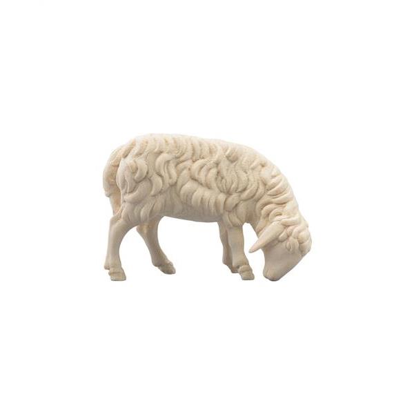 Sheep grazing right, brown - natural