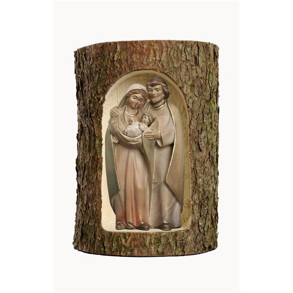 Group Holy Family Pema in a tree trunk - Acquarel