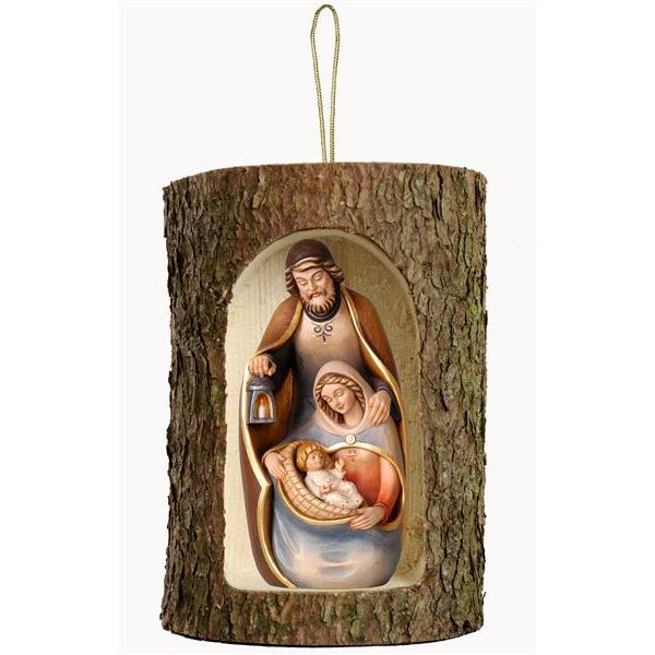 Pema crib in a tree trunk hanging - color