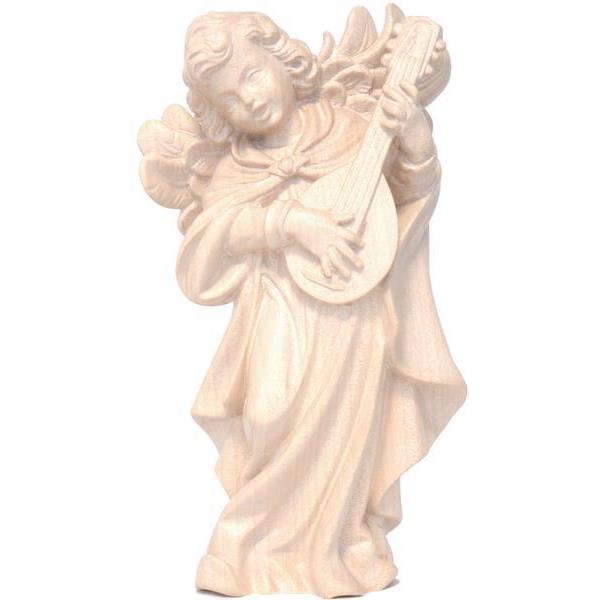 Angel with mandolin (to stand or hang) - natural