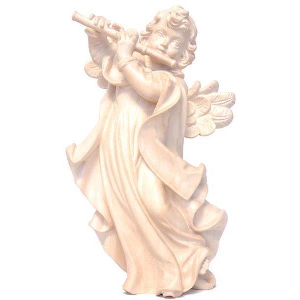Angel with flute (to stand or hang) - natural