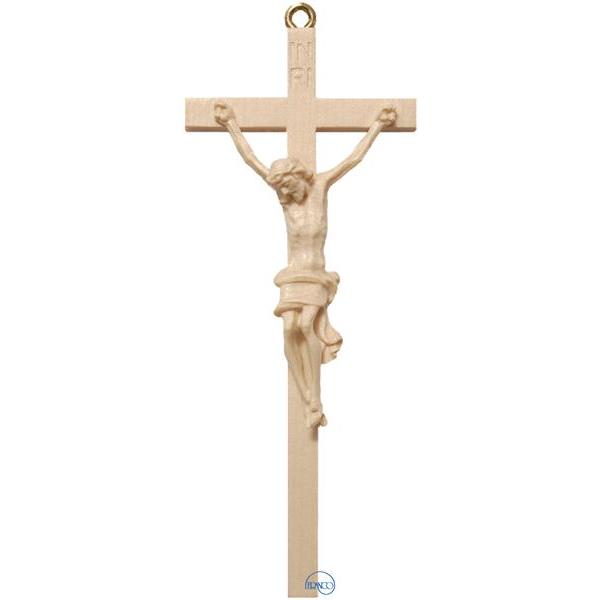 Crucifix carved from one piece - natural