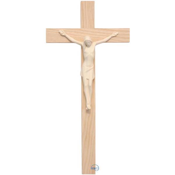 Crucifix stylized - Christ's body with straight cross - natural