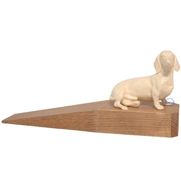 Door-stopper with dachshund - natural