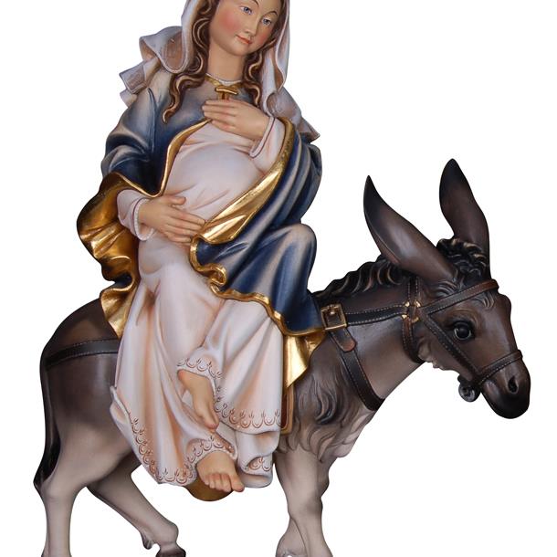 Pregnant Mary on donkey (Search for an inn) - color