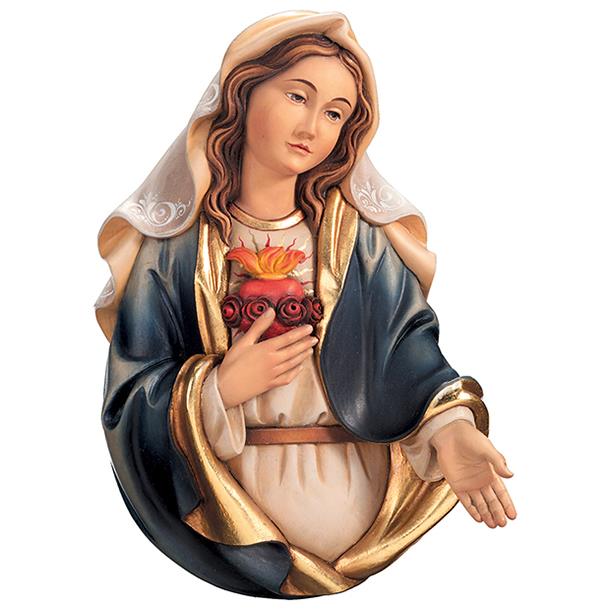 Immaculate Heart of Mary half-length portrait - color