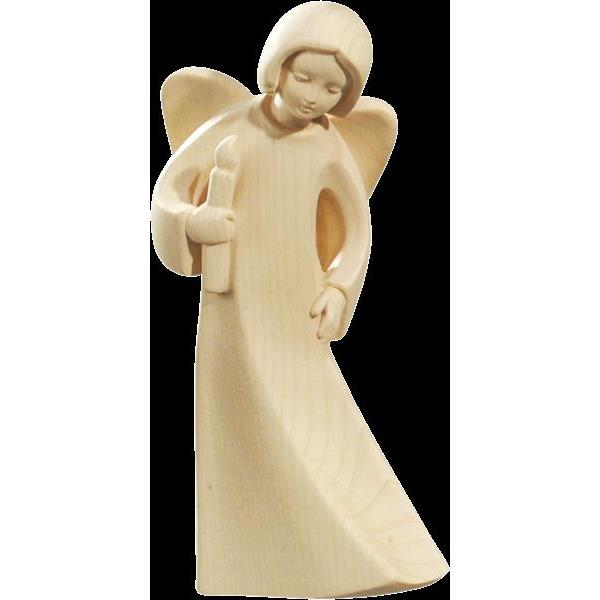 Angel with candle - natural