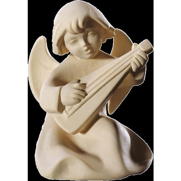 Angel sitting on a cloud with lute - natural