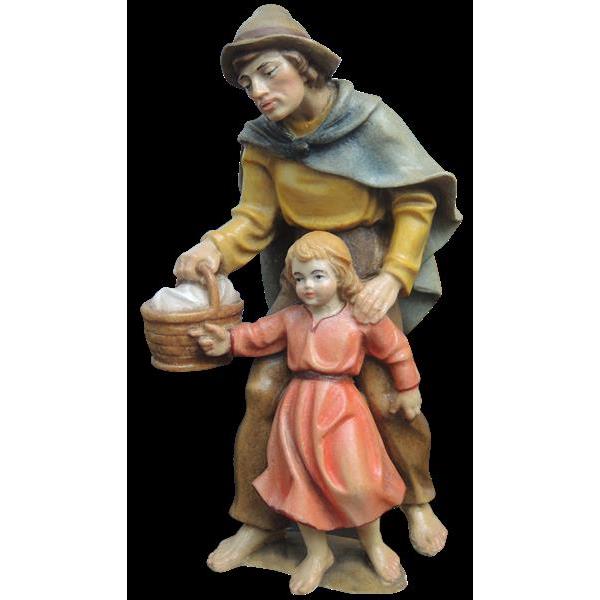 Shepherd with child - color