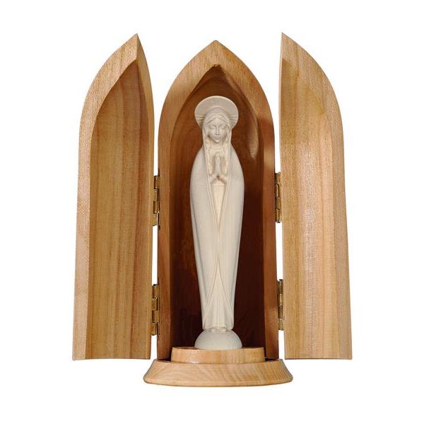 Our Lady of Fátima modern style in niche - natural