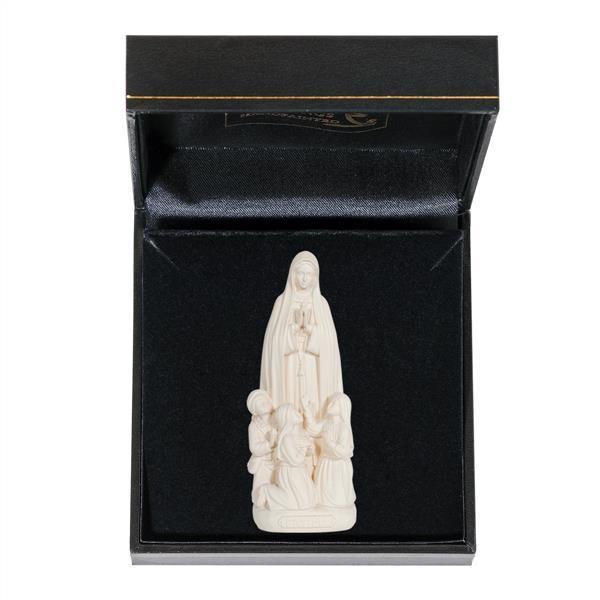 Our Lady of Fátima with little shepherds with case - natural