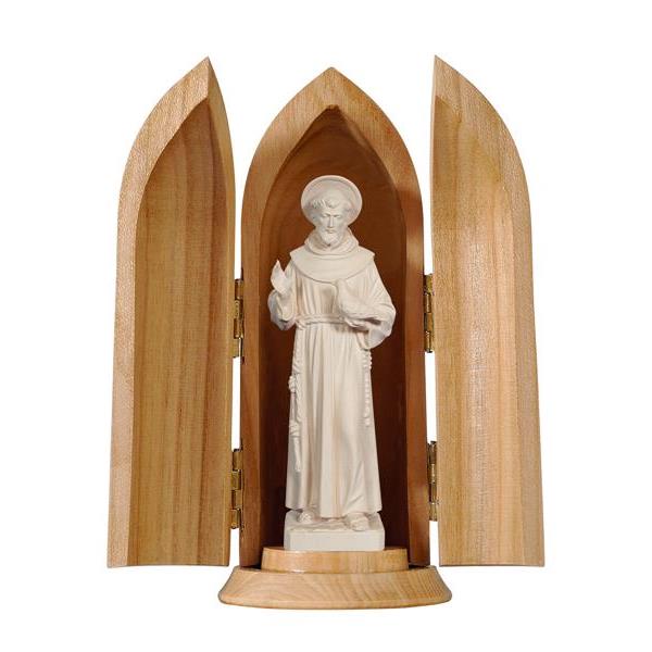St. Francis in niche - natural