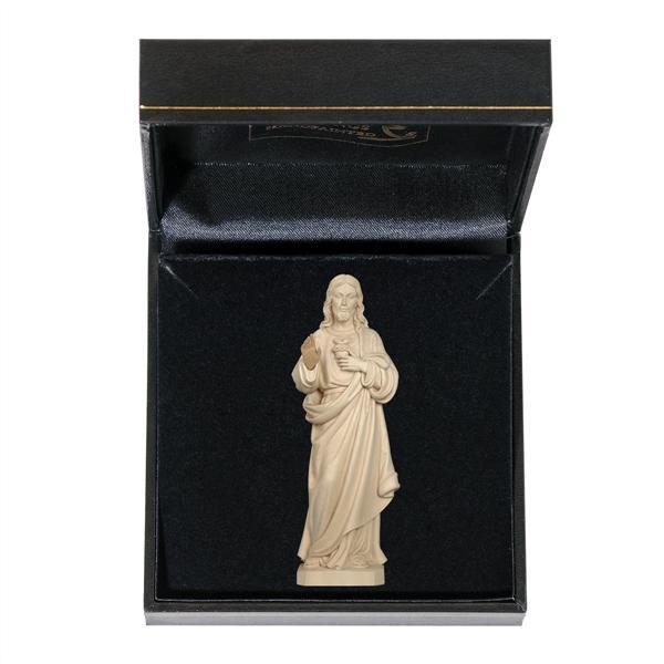 Sacred Heart of Jesus with case - natural