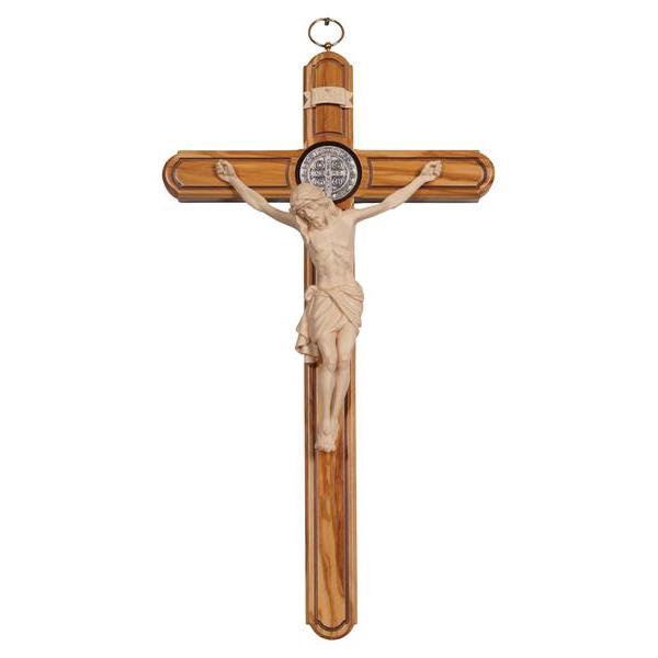Cross St.Benedict olive tree with Corpus Siena - natural