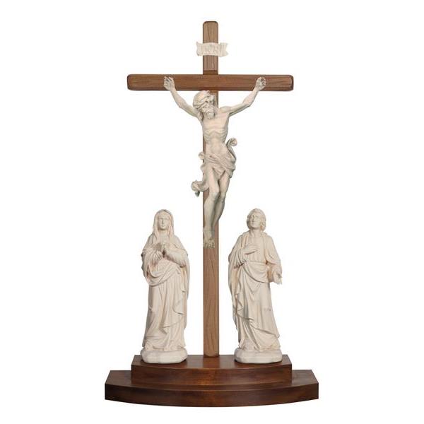 Crucifixion group Leonardo-cross standing - natural