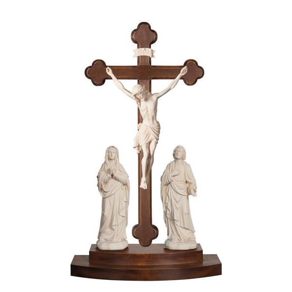 Crucifixion group Siena-cross standing baroque - natural