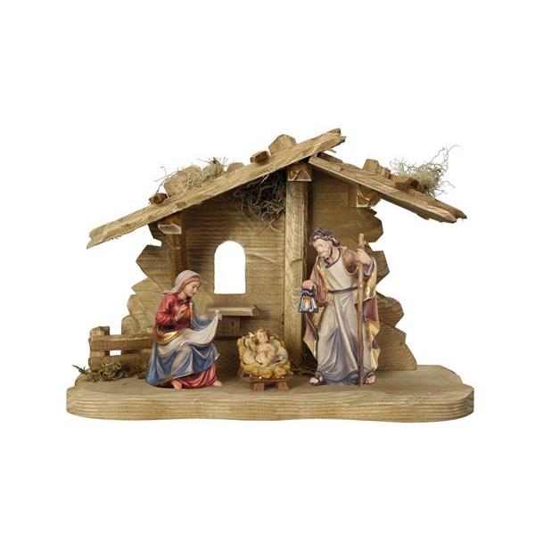 MA Nativity Set 5 pcs. - Stable H.Fam. Tyrol - color