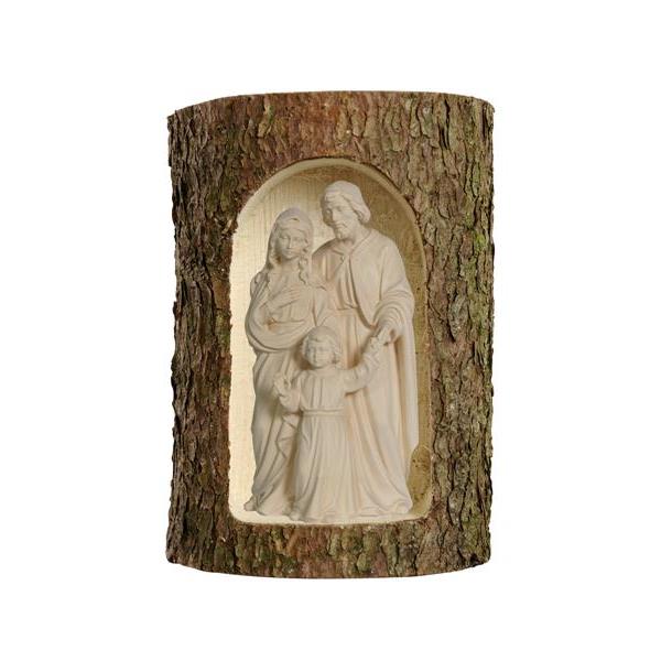 Hl. Family with Jesus as a child in a tree trunk - natural