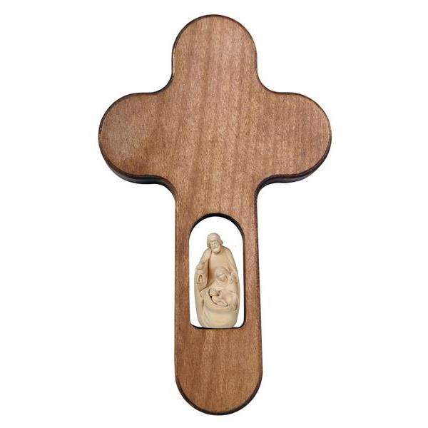 Cross stained Pema crib - natural