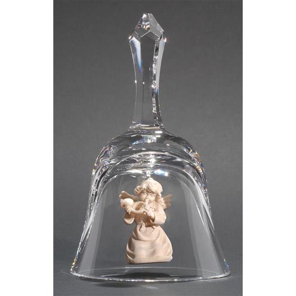 Crystal bell with Bell angel horn - natural