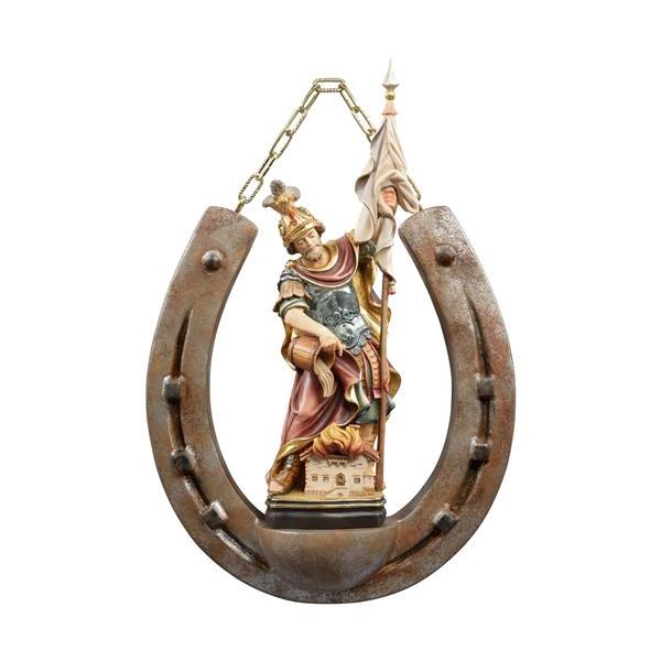 Horseshoe with St. Florian - color