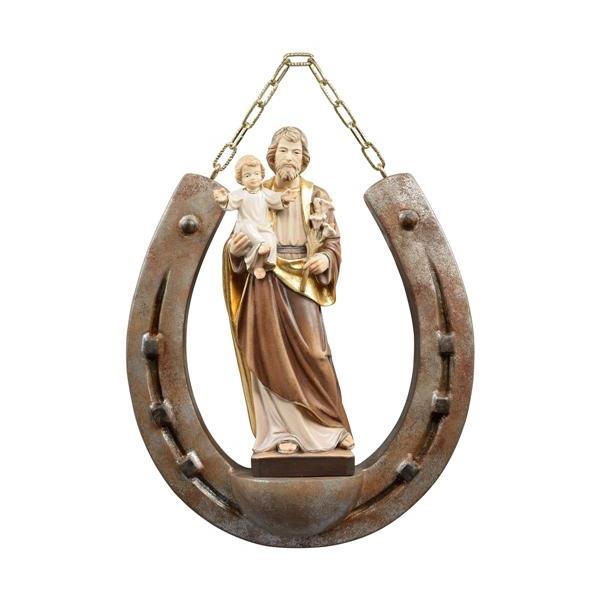 Horseshoe with St. Josef with child - color