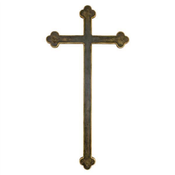 Cross baroque - antique with gold leaf
