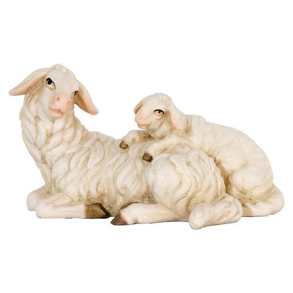 Lying Sheep with Lamb - natural
