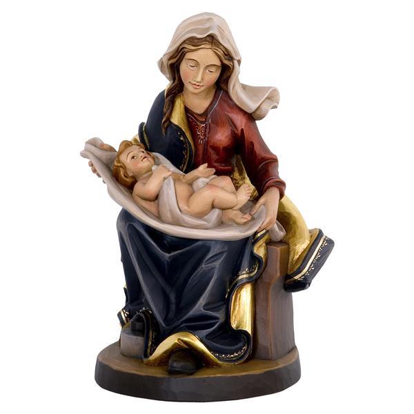Sitting Madonna with Child - natural