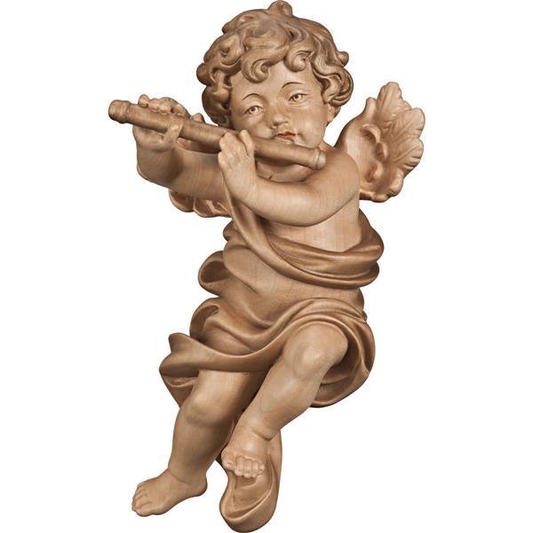 Putto with flute - hued multicolor