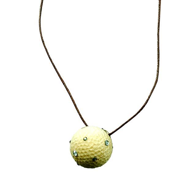 golfball - natural with crystal