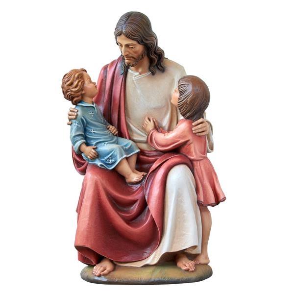 Jesus with two children - Fiberglass Color