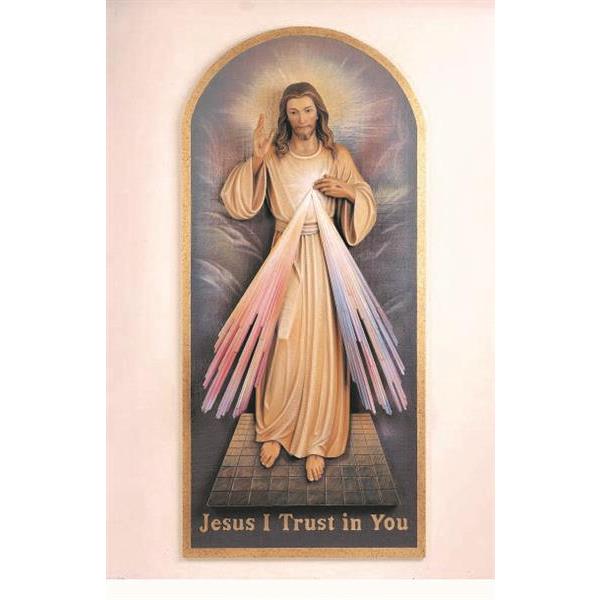 Jesus Divine Mercy - Fiberglass Color
