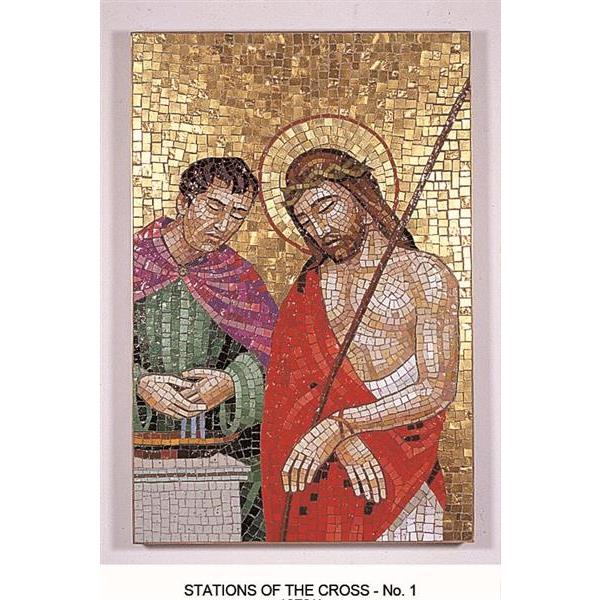 Stations of the cross, mosaic 60x40 - 