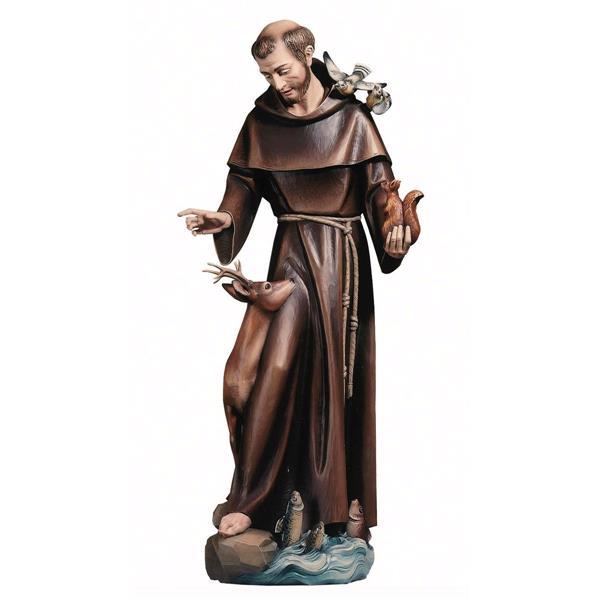 St.Francis of Assisi with animals - Fiberglass Color