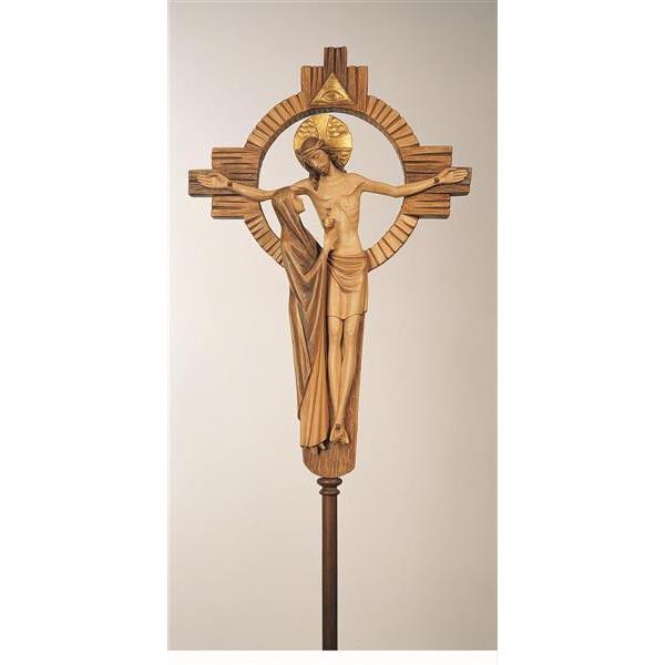 Processional cross with Madonna - color