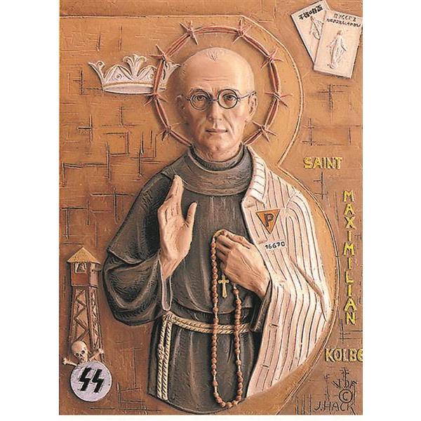 St.Maximilian Kolbe 52x37 68x50 - Fiberglass Color