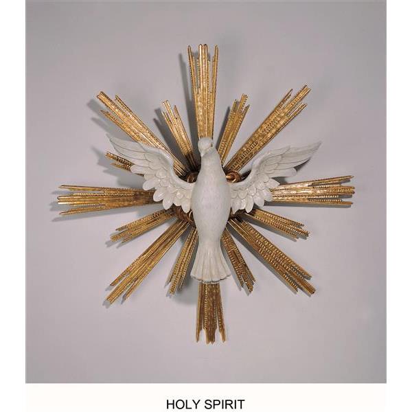 Holy spirit, dove and rays - color