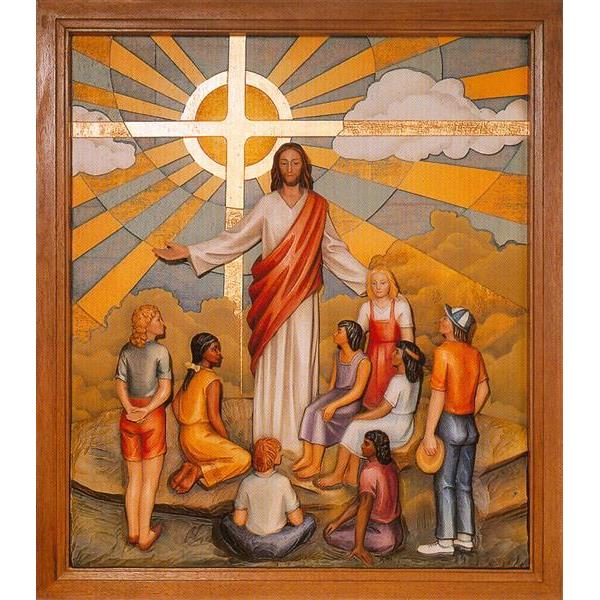 Jesus with Children - Fiberglass Color