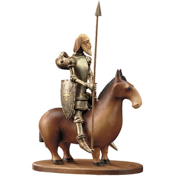 Don Quichote on horse (with pedestal) - color