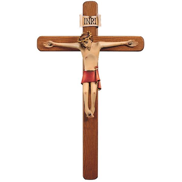 Crucifix by Kastlunger cross L. 28 inch - color