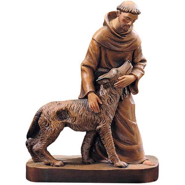 St. Francis with wolf 3.9 - color