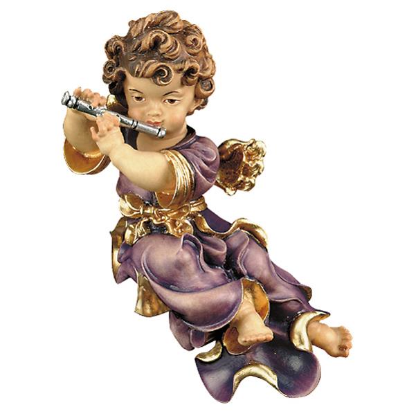 Baroque angel with flute 11.81 inch - color