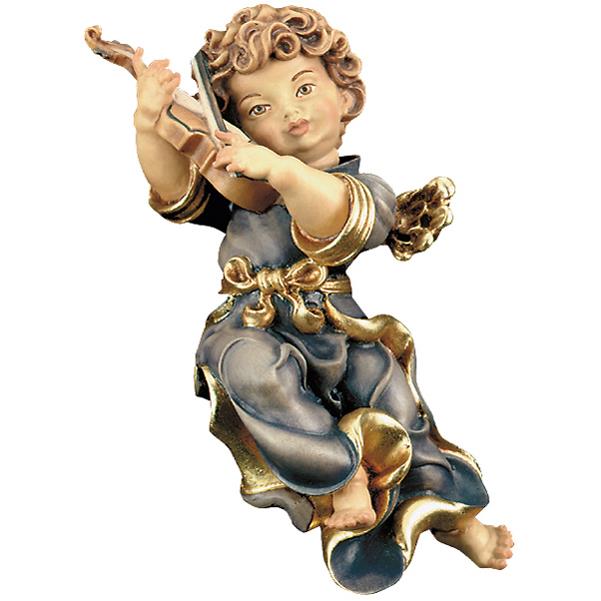 Baroque angel with violin 11.81 inch - color